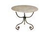 19th century marble and iron gueridon table