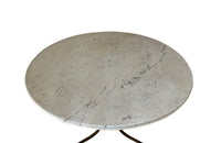 19th century marble and iron gueridon table