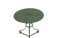 Antique table green iron gueridon 19th Century french - Antique Garden Table