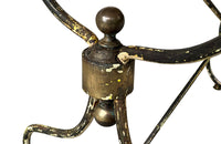 Beautiful 19th Century French boucherie or patisserie presentation table with oval marble top