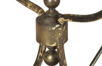 Beautiful 19th Century French boucherie or patisserie presentation table with oval marble top