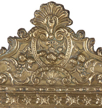 Late 19th Century French Brass Cushion Mirror