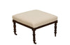 19th Century French pouffe or ottoman of square shape
