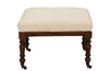 19th Century French pouffe or ottoman of square shape