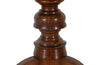 Elegant 19th century Italian walnut parquetry centre table on decorative tripod base.