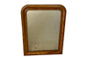 Antique mirror French Louis Philippe giltwood 19th Century with beaded inner surround and Neo-Classical foliate decoration to the frame.
