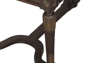 Elegant late 19th Century French walnut bench in the style of Louis XVI.