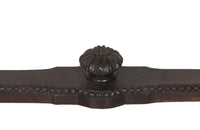 Elegant late 19th Century French walnut bench in the style of Louis XVI.