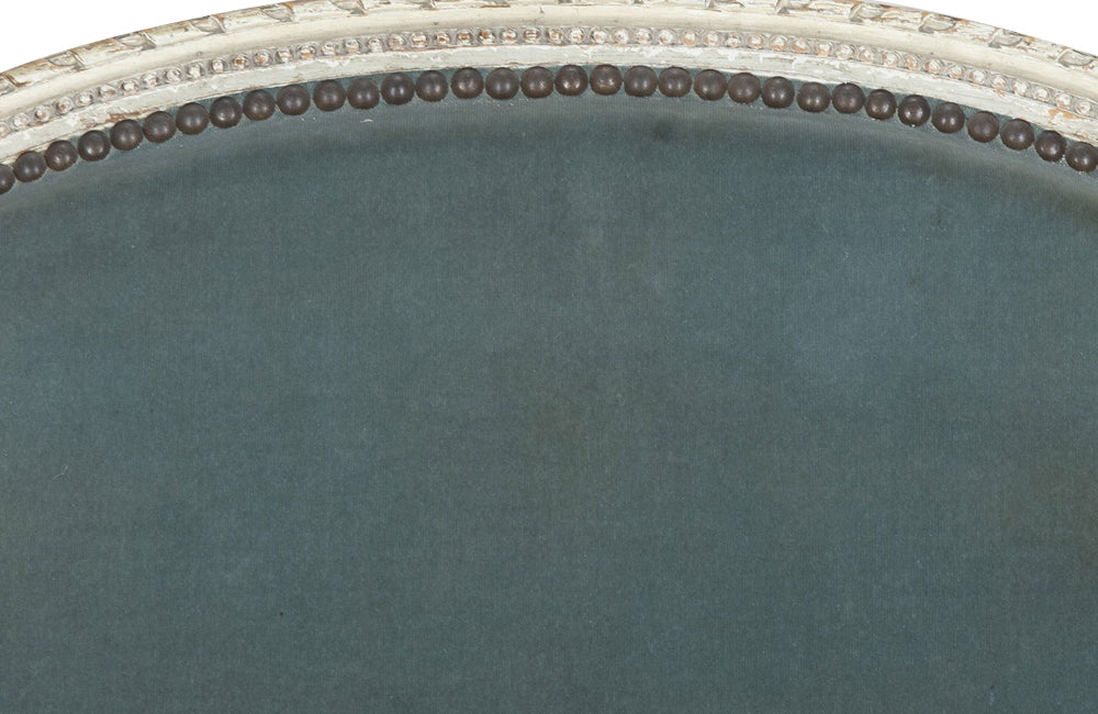 Beautiful large French marquise armchair in the Neo-Classical taste of the Louis XVI period.