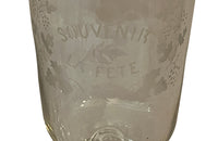 French antique glasses 19th Century hand blown stemmed celebration glasses