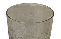 French antique glasses 19th Century hand blown stemmed celebration glasses