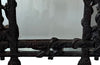 19th century black forest carved frame mirror