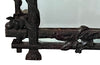 19th century black forest carved frame mirror