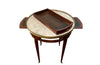 Elegant 19th Century French Louis XVI Revival mahogany and oak lined round bouillotte table