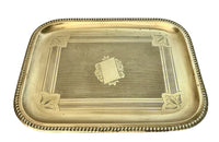 19th Century French brass tray.