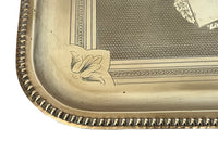 19th Century French brass tray.