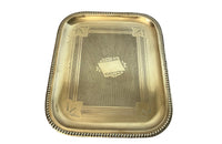 19th Century French brass tray.