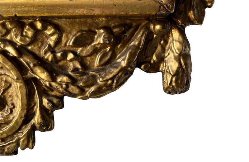 Antique french mirror giltwood marriage mirror 19th Century - French antiques