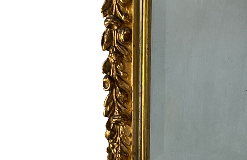 Antique french mirror giltwood marriage mirror 19th Century - French antiques