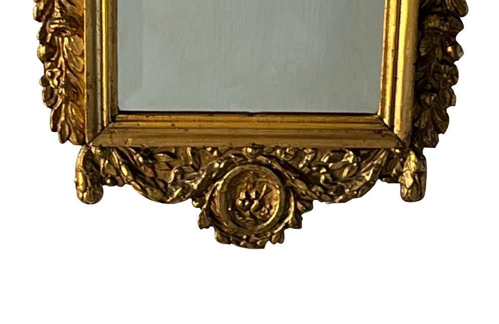 Antique french mirror giltwood marriage mirror 19th Century - French antiques
