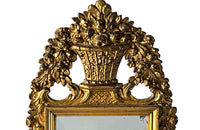 Antique french mirror giltwood marriage mirror 19th Century - French antiques