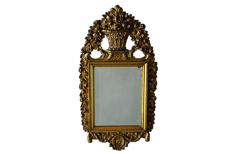 Antique french mirror giltwood marriage mirror 19th Century - French antiques