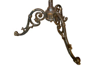 Tall late 19th Century French iron coat and hat rack.