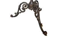 Tall late 19th Century French iron coat and hat rack.