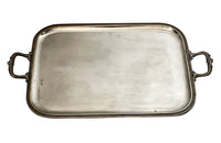 Antique serving tray silverplate French in the Neo-Classical style - French Antiques