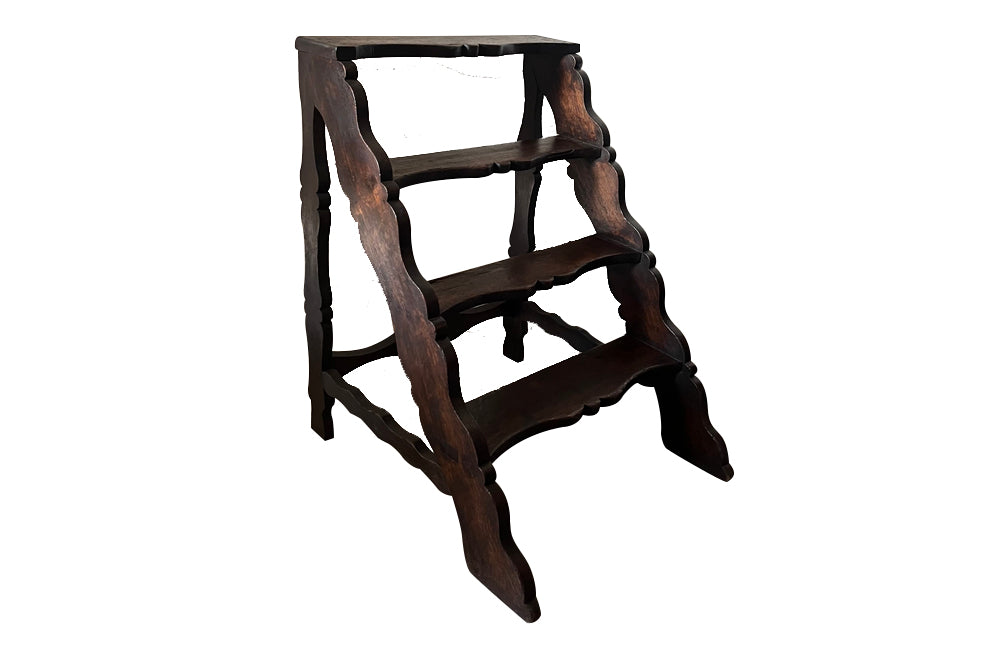 19th Century French country library steps