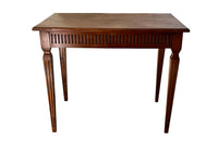 Antique side table or writing table French Louis XVI walnut - French antique furniture