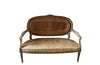 19th century, elegant giltwood carved canapé sofa in the Louis XVI style