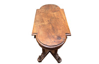A charming 19th century French oak side table from the Alsace Region .