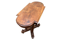 A charming 19th century French oak side table from the Alsace Region .