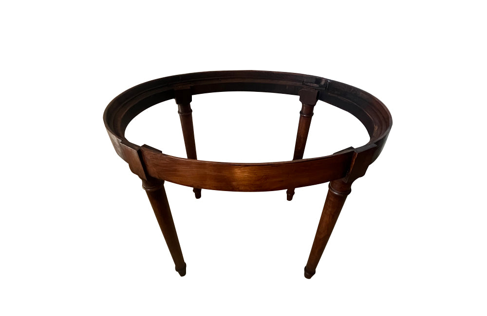 Charming small 19th Century Italian walnut occasional table with removable tole tray.