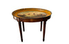 Charming small 19th Century Italian walnut occasional table with removable tole tray.
