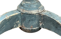 19th century Swedish or Scandinavian round table on a turned central pedestal with a tripod base