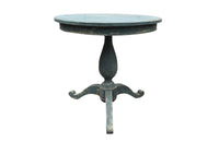 19th century Swedish or Scandinavian round table on a turned central pedestal with a tripod base