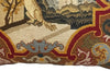 Antique cushion 19th century French tapestry cushion depicting a squirrel reaching for grapes. French antiques.
