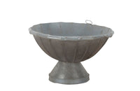 Late 19th century French zinc baptisimal font jardiniere wine cooler vasque