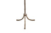 A Maison Bagues attributed faux bamboo brass floor lamp