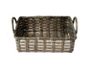 Elegant, silver plate basket with round handles