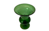 Vintage green blown glass Medici glass vase from Italy