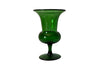 Vintage green blown glass Medici glass vase from Italy