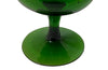 Vintage green blown glass Medici glass vase from Italy