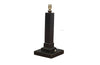 Stylish Art Deco style leather table lamp in the manner of Hermes.&nbsp;