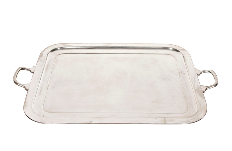 Large, elegant silverplate tray 