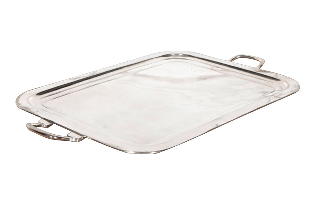 Large, elegant silverplate tray 