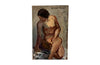 Vintage oil painting Portrait of a seated female nude figure by the female artist Louise Jeanne Cottard-Fossey 