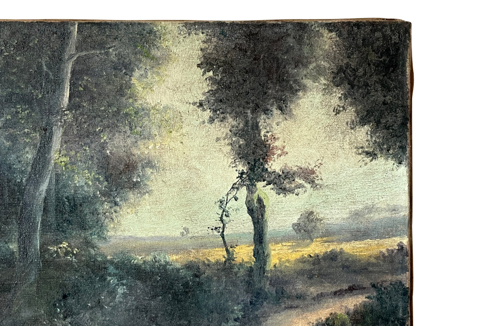 Signed Landscape Painting By M.Brossard